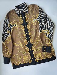Вінтажна шовкова блуза сорочка бренд Rena Lange, оригінал