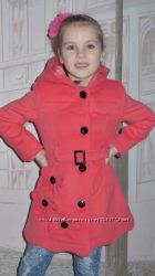  Кашемировое пальто для девочки 122 р НОВОЕ 