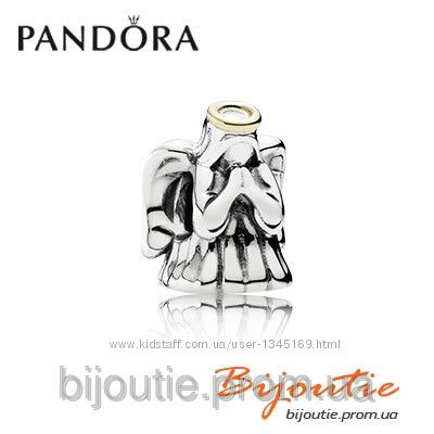  Шарм Pandora чудесный ангел серебряно-золотая Бусина 791770 серебро 925 Па