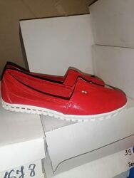 Туфли мокасины кожаные  натуральная кожа