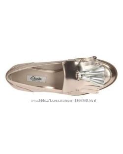 Шкіряні туфлі лофери Clarks Ladies Busby Folly Metallic АКЦІЯ