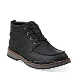 Шкіряні черевики Clarks Mahale Mid Black