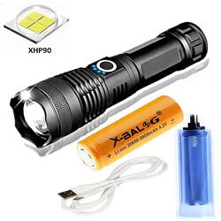 Ліхтарик X-Balog, діод Cree XHP90 з акумулятором 26650, TYPE-C швидка заряд