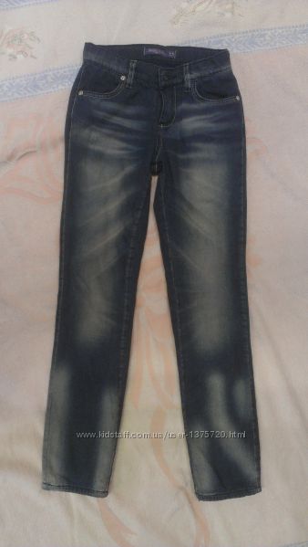 Утепленные джинсы GeeJay девочке 9-10 лет рост 140 см