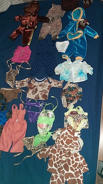 Большой комплект одежды на пупса baby born