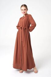Дизайнерское этно платье-рубашка абайя от кутюр AAINE Couture.