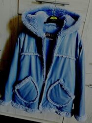 Американская зимняя кожаная куртка авиатор на меху с капюшоном Big Chill.
