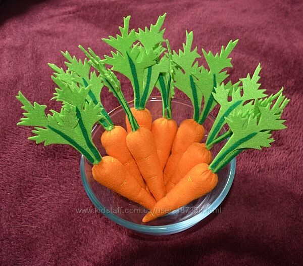 Морква з фетру іграшки для кухні