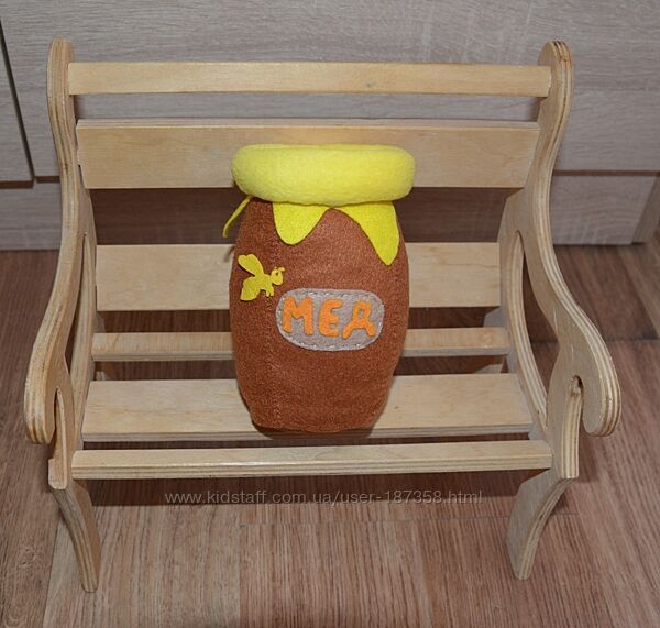 Горщик з медом з фетру, іграшка