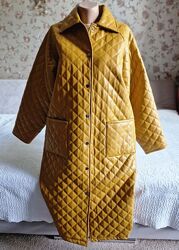 Жіноче стьобане пальто екошкіра gina tricot