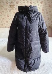Жіноча зимова чорна куртка h m на синтепоні