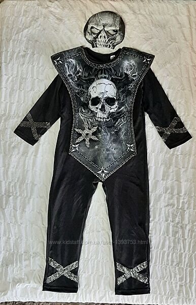 Карнавальный новогодний костюм Скелет или Смерть на Хеллоуин 