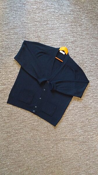 100 вовна Кардиган светр, джемпер з кишенями Marks&Spenser St Michael