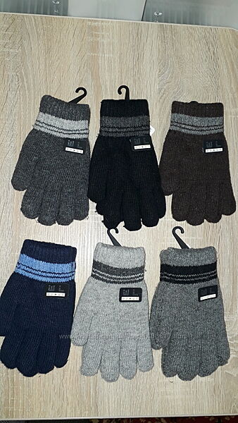Двойні перчатки рукавички для хлопчиків. Приблизно на 7-10 років.