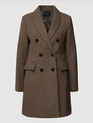 Нове шикарне жіночне пальто з вовною у складі