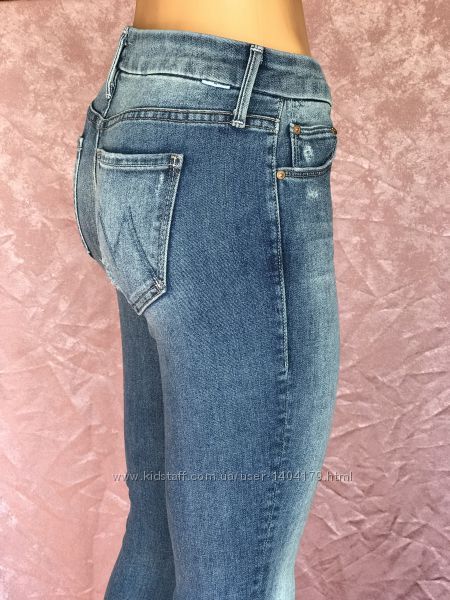 Люксовые тянущиеся джинсы рваные колени MOTHER оригинал США 