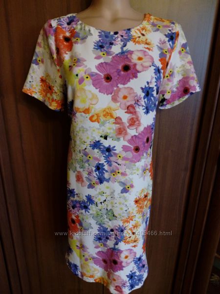F&F Платье 46 размер с цветочным принтом сукня 46 р плаття 46
