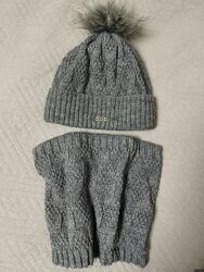 Зимний набор шапка и снуд шарф