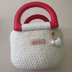 Елегантний кошик з ручками, ручна робота