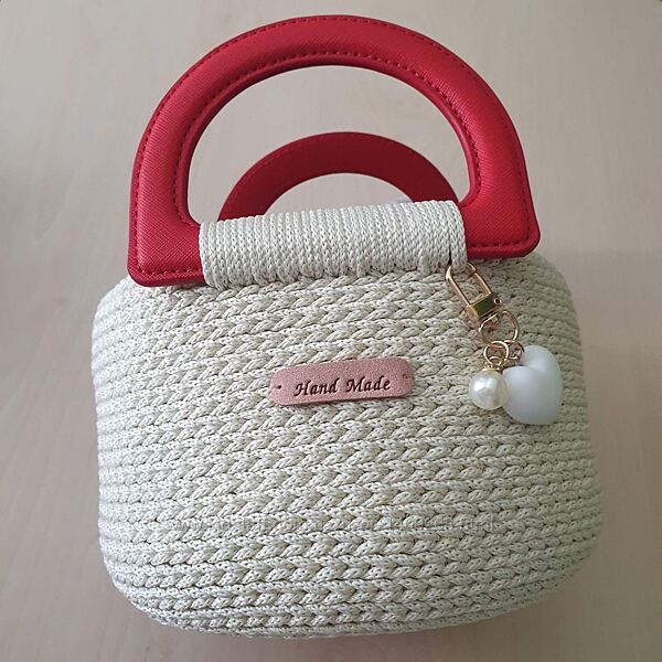 Елегантний кошик з ручками, ручна робота