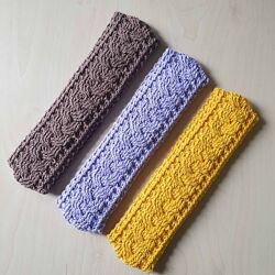 Повязка на голову з дитячої пряжі, ручна робота