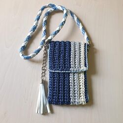 Елегантна сумочка-чохол через плече, ручна робота