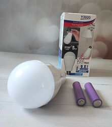 Світлодіодна led-лампочка з акумулятором 20вт, е27, y-3920 / акумуляторна л