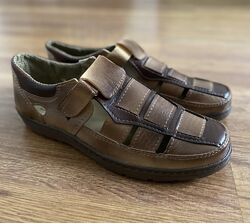 Босоножки мужские сандалии коричневые - Босоніжки чоловічі сандалі прошиті