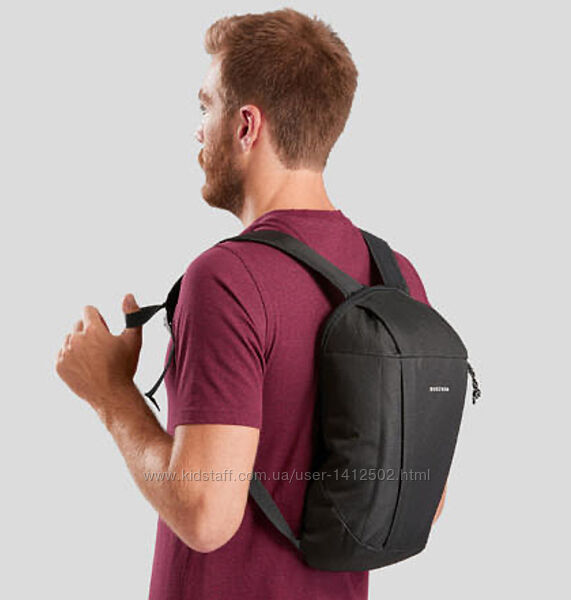Рюкзак туристичний  decathlon quechua 10 л 39х30х12 см чорний