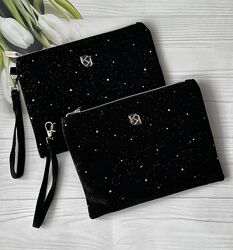 Оксамитова косметичка kiko milano, косметичка kiko holiday wonderlights