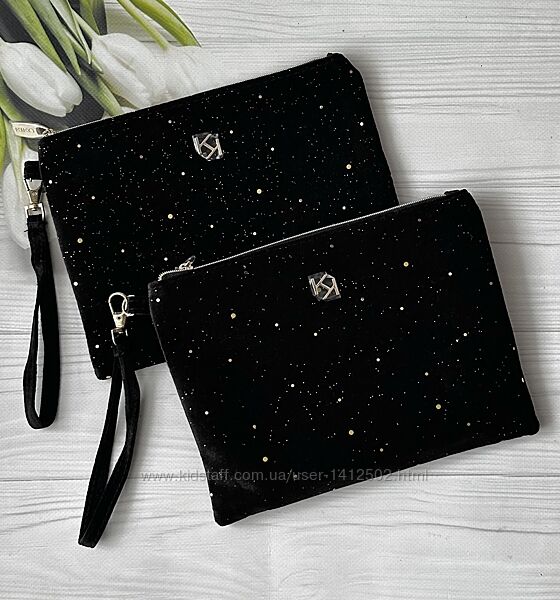 Оксамитова косметичка kiko milano, косметичка kiko holiday wonderlights