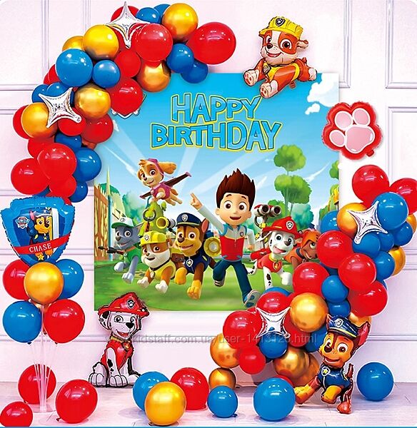 Набір святкових кульок Щенячий патруль