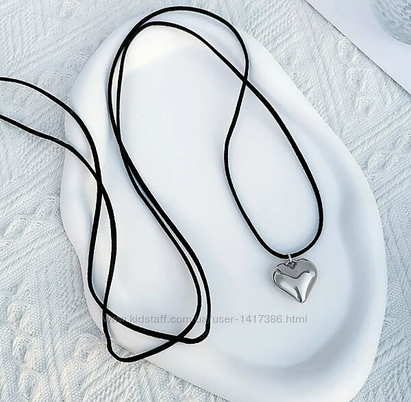 Кулон Серце Срібло/Золото