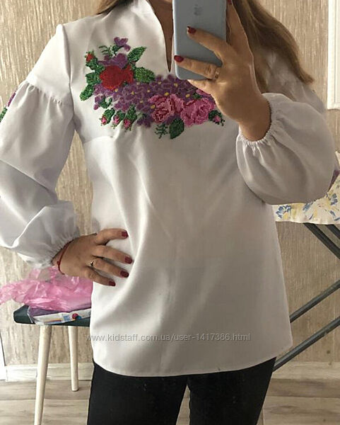 Вишиванка з бісером ручна робота