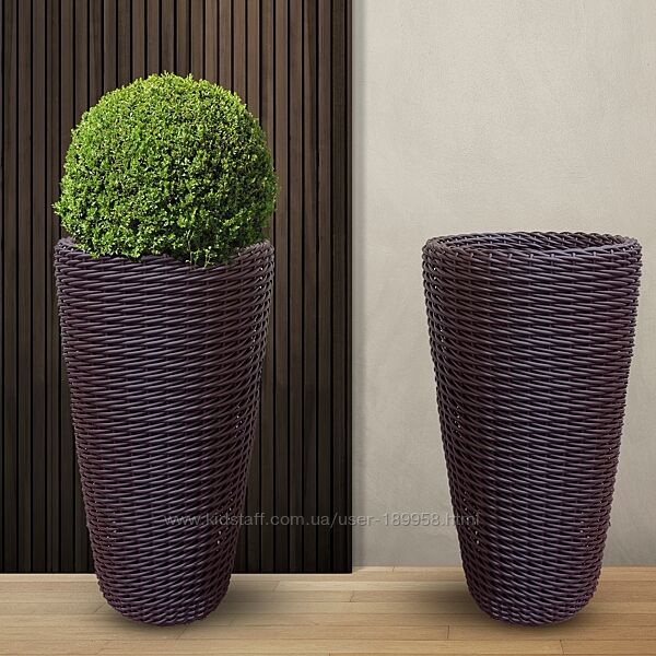 Високі кашпо для квітів 5л-20л, кашпо для квітів, горщик, вазон, ваза