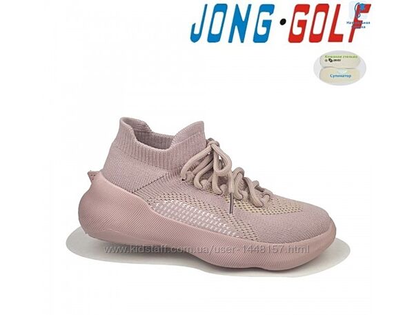 Текстильні кросівки для дівчинки від тм jong golf