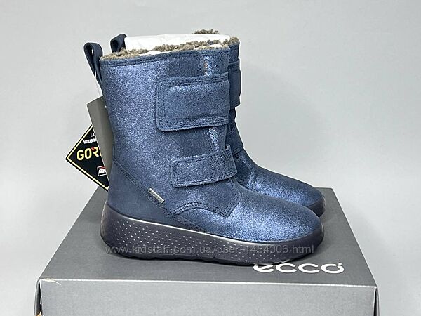 Дитячі зимові шкіряні черевики Ecco Ukiuk 27-30 розмір чоботи Екко дівчинці