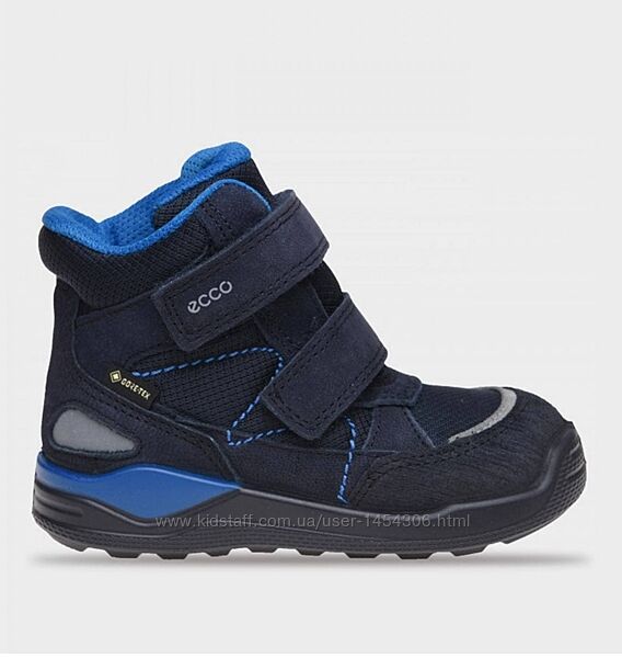 Зимові шкіряні чоботи черевики Ecco Urban Mini сапоги Экко 21-26 р