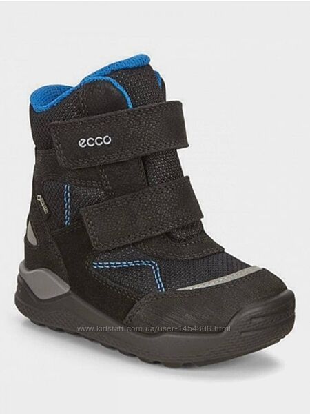 Дитячі зимові шкіряні чоботи Ecco Urban Mini Gore-Tex сапоги Экко мальчикам