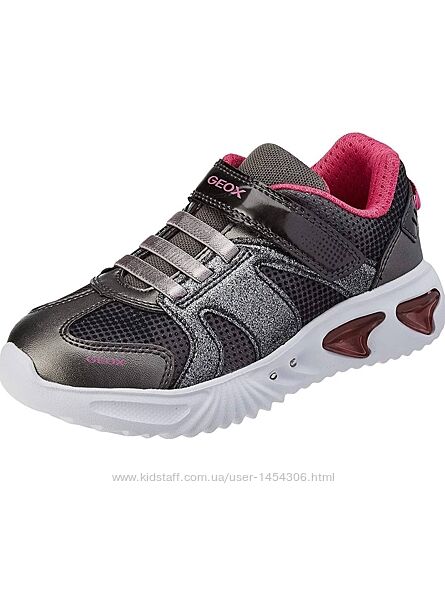 Дитячі кросівки з мигалками Geox Assister 29-34р для дівчинки