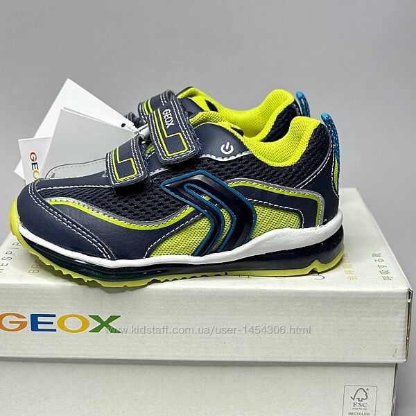 Дитячі кросівки Geox Todo 21, 24 р-р з мигалками для хлопчиків
