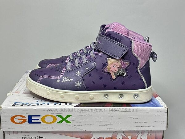 Дитячі черевики з мигалками Geox Skylin 32 для дівчинки