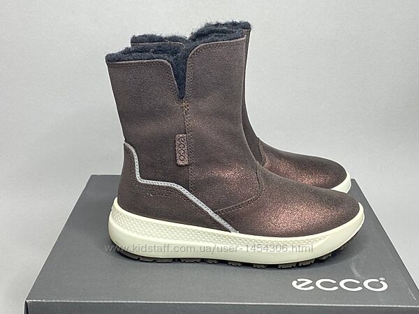 Шкіряні зимові чоботи Ecco Solice 30р черевики ботінки Екко дівчинці