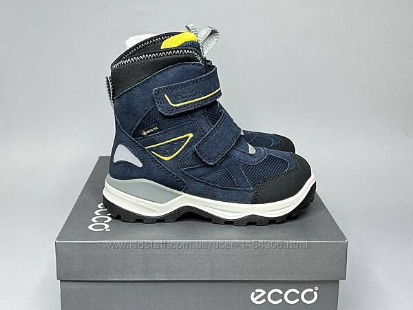 Дитячі шкіряні чоботи Ecco Snow Mountain 27р ботінки черевики Экко