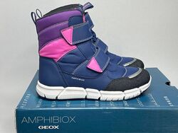 Дитячі зимові черевики Geox Flexyper 33 р дутіки чоботи ботінки дівчинці
