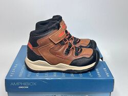 Дитячі шкіряні черевики утеплені Geox Teram Amphibiox 30р демісезонні  
