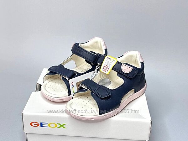 Дитячі шкіряні босоніжки Geox Macchia 25 р, сандалі на дівчинку