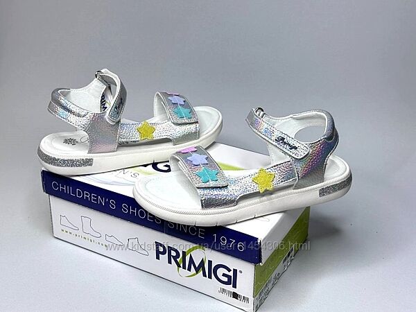 Дитячі шкіряні босоніжки Primigi Glitty 34р, сандалі дівчинці