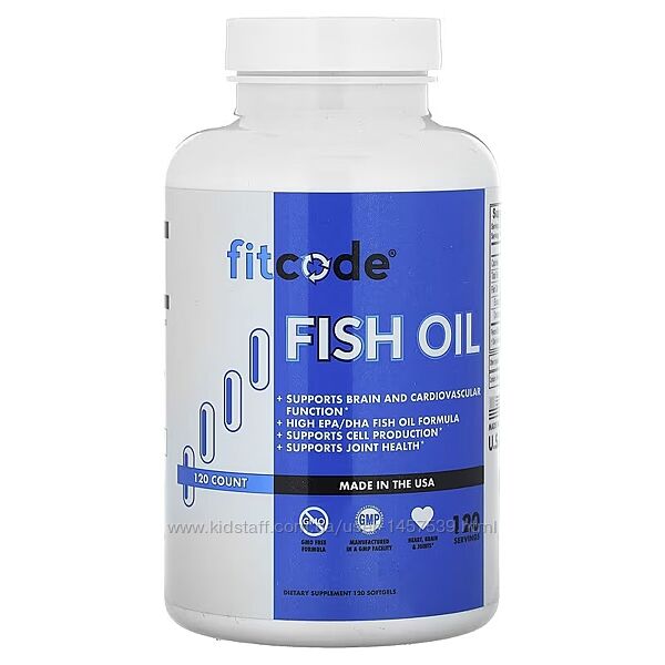 Омега - рыбий жир, 120 мягких таблеток Fitcode