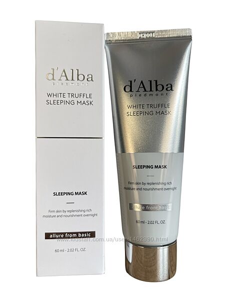 Нічна маска з білим трюфелем для підвищення пружності шкіри dAlba White